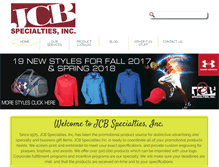 Tablet Screenshot of jcbspecialties.com